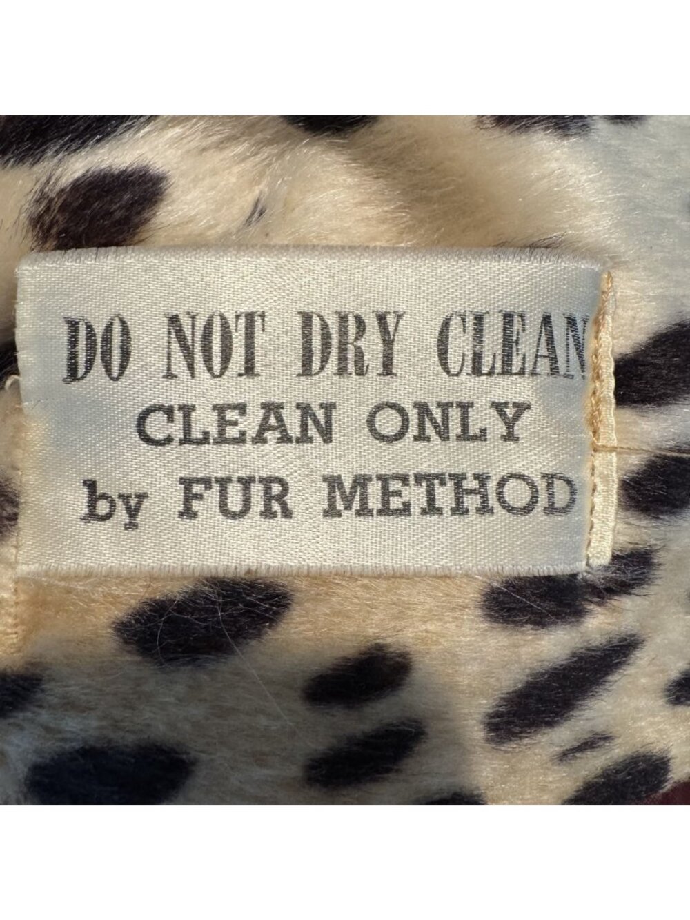 Fur Method Vintage Animal Print Long Sleeve Belted Coat Women's Size Medium - Picture 3 of 6